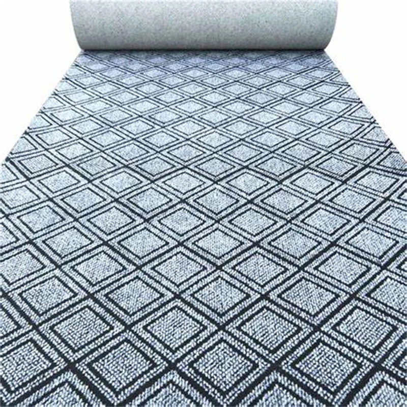 Nonwoven Needle Punched Polyeaster Fiber Single-Rib Customized Flooring Carpet for Using Home, Exhibition Fair