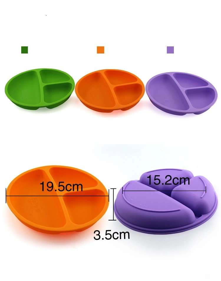 Baby/Toddler Divided Plate Silicone Grip Dish