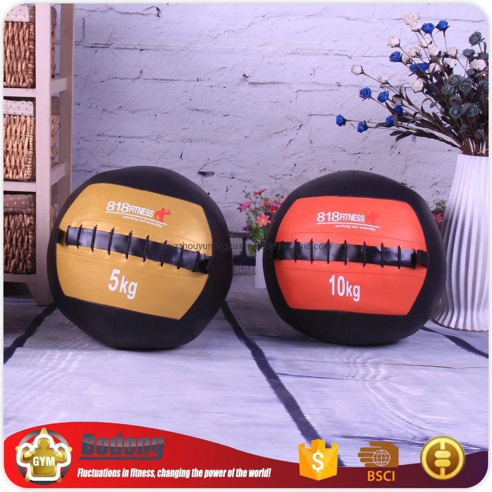 China Manufacturer Fitness Gym Equipment Body Building Soft Wall Ball Medicine PU Ball