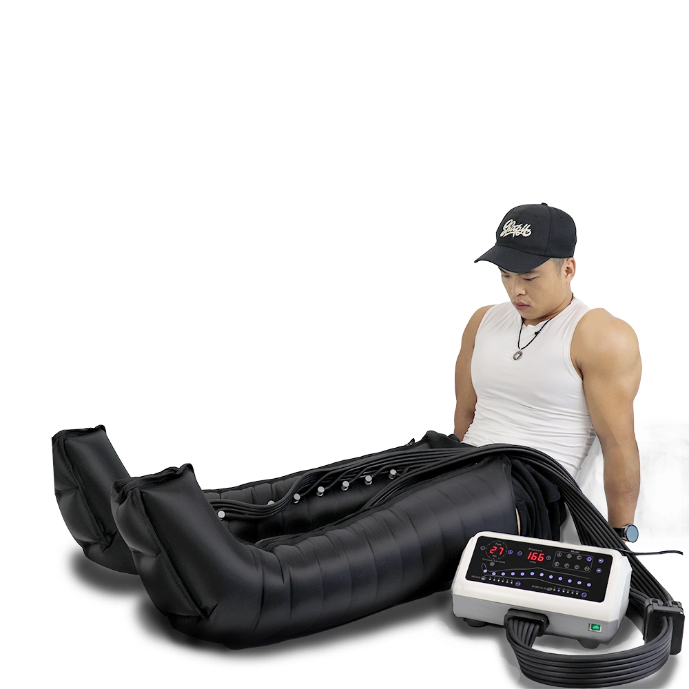 Melhor Drenagem Linfática Massagem a máquina 12 Recuperação Câmara Botas de compressão
