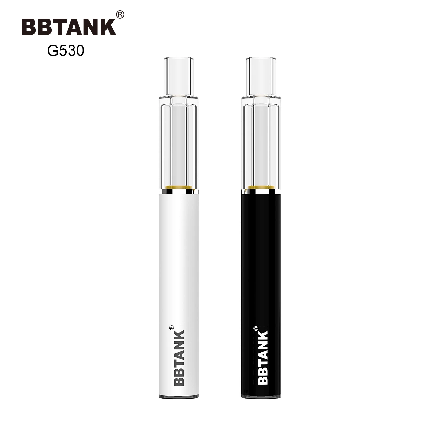 Full Quartz Pen Style Vape Cartridge Bbtank Thick Oil Pen Rechargeable Electric Cigarette