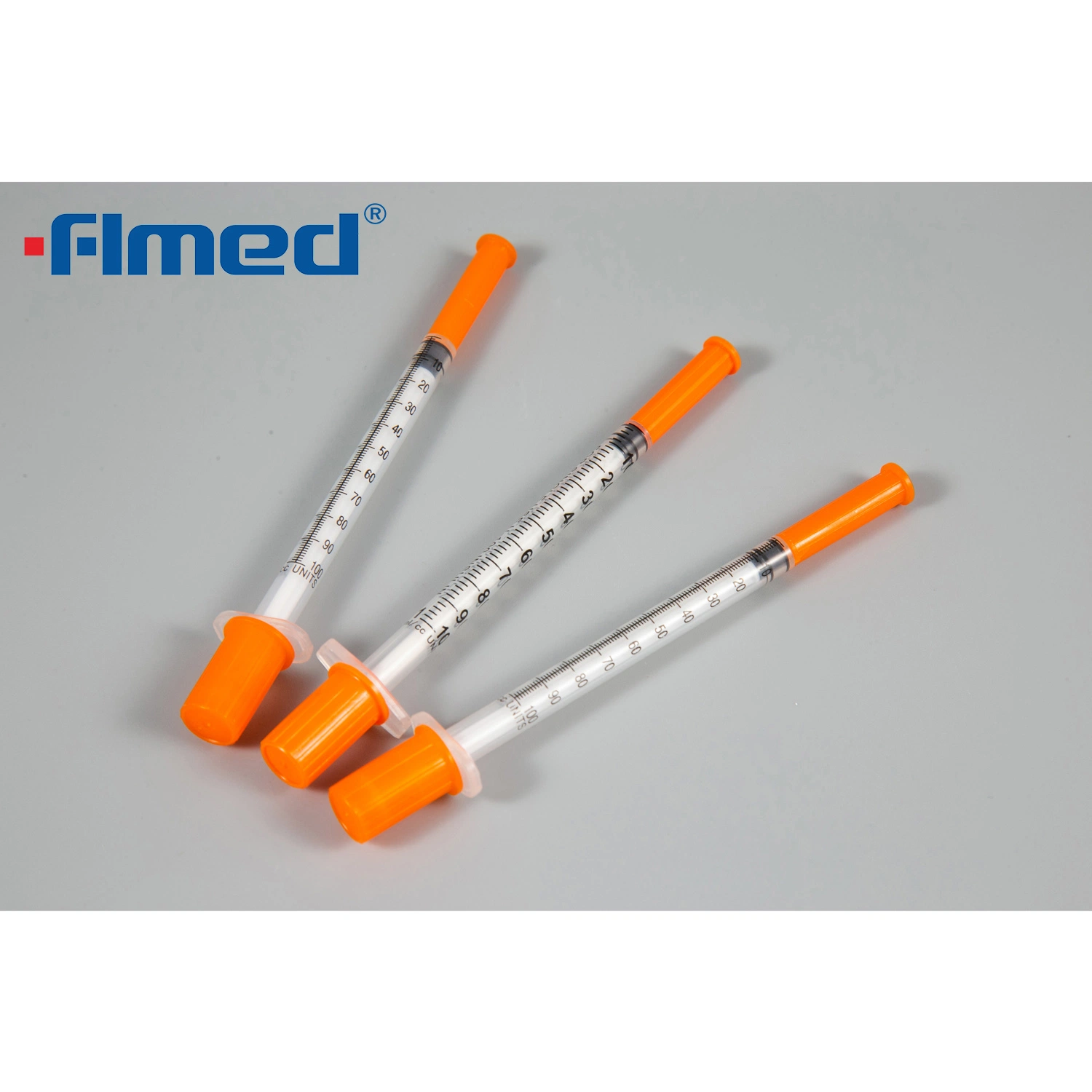 Medical Supply Disposable Sterile Insulin Syringe with Fixed Needle