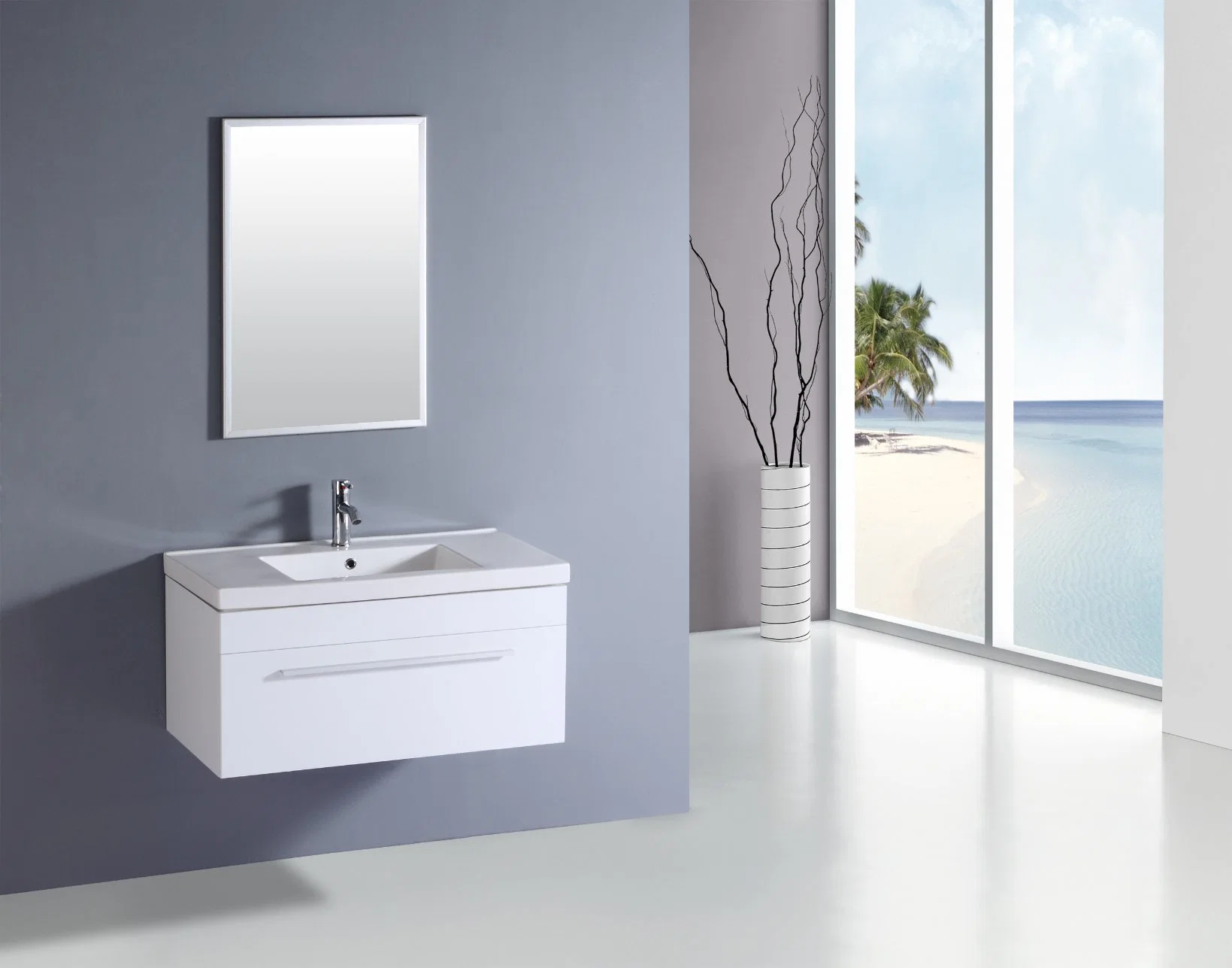 Modern Furniture Bathroom Basin Cabinet MDF Sanitary Ware TM304c