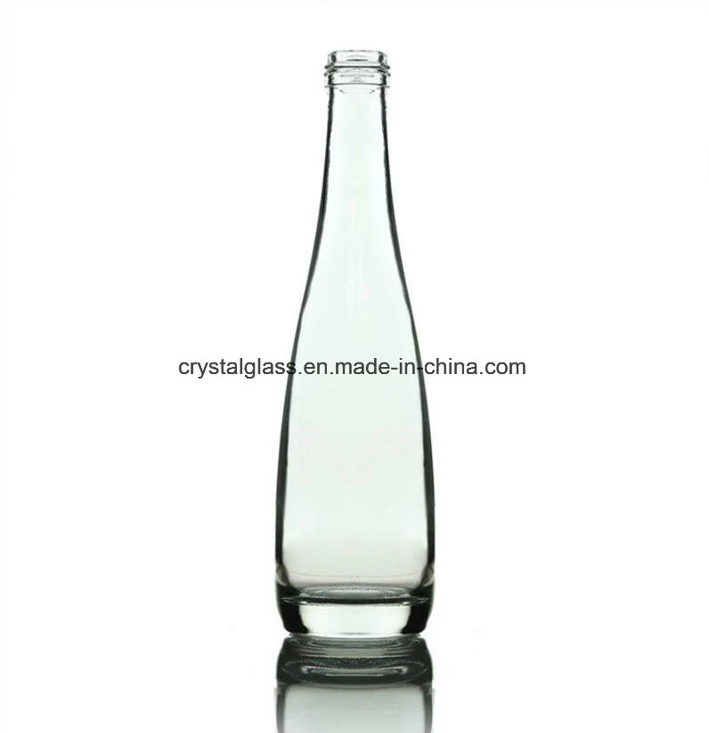 330ml de agua mineral inferior grueso cristal Soft refrescos de cola botella con tapón de rosca