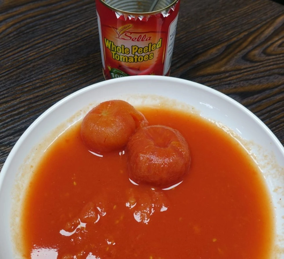 Fresh Tomato Canned Peeled Tomato with Private Label