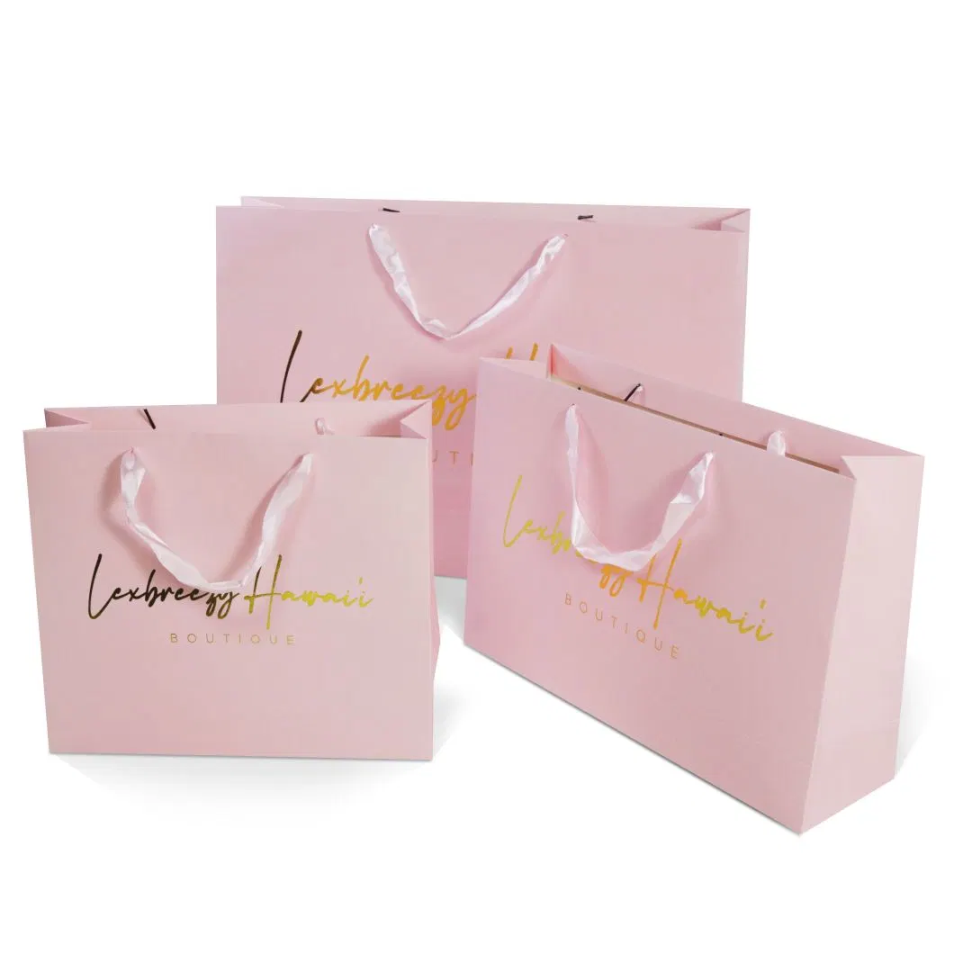 White Card 10*10 Unique Luxury Grey Small Gift Shopping Craft Bag Paper Gift Bags Packaging Bag