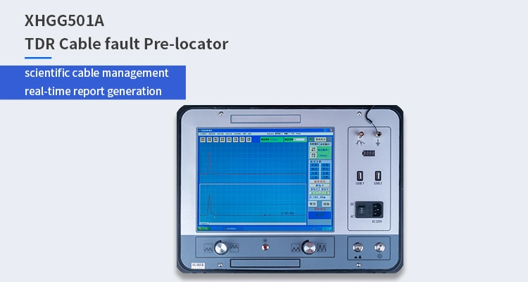 China Factory Price Xhgg501A Underground Tdr Cable Fault Locator for Rough Distance Mesurement with Low Voltage Pulse and High Voltage Flashover Method