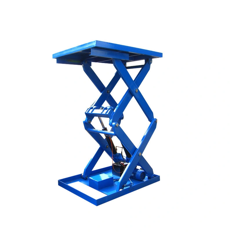 Long Lifespan Stationary Table Lift Scissors Stand The Test of Time Foot Step Control Safety Bellow Guard Rail Are Optional