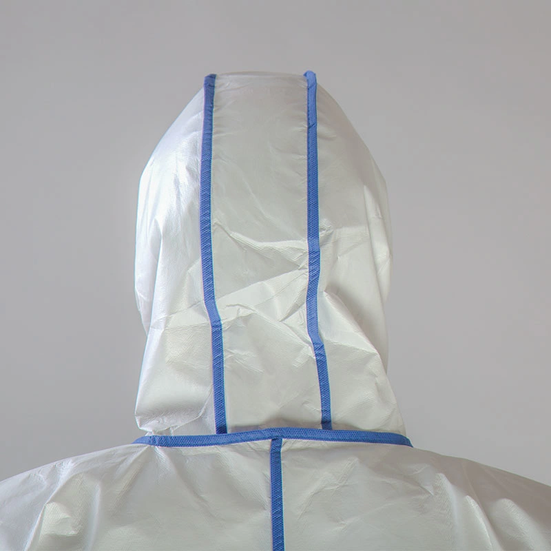 CE En 14126 Disposable PPE Coverall Overall Medical Safety Clothing