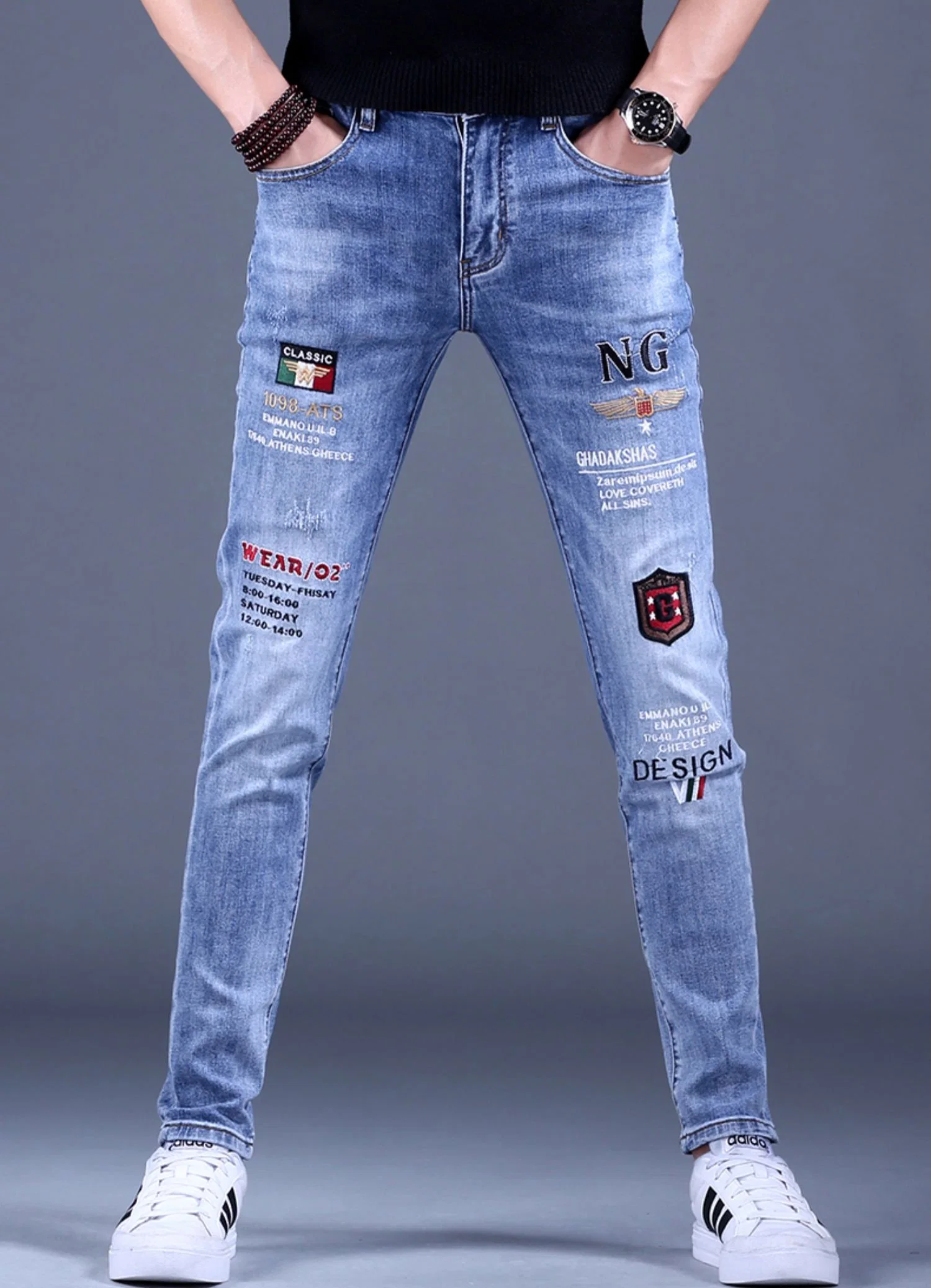 Factory Wholesale New Fashion Women High Waist Fit Denim Jeans