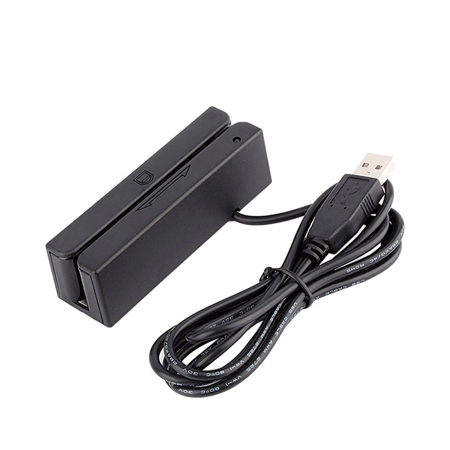 Tracks 1, 2, & 3 Universal Magnetic Swipe Card Reader