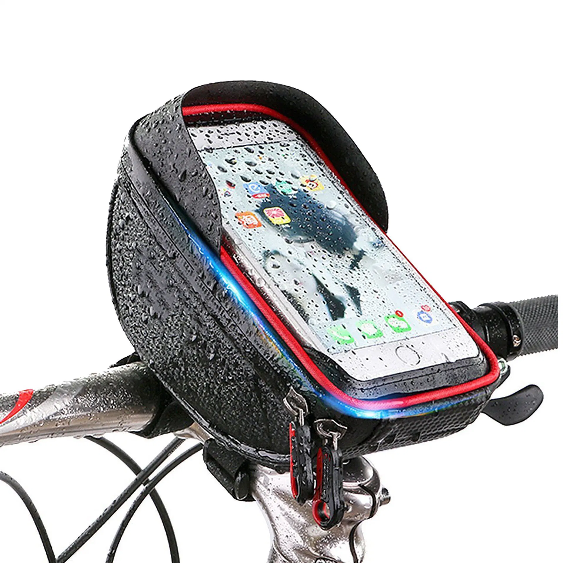 Bike Phone Front Frame Bag Bicycle Bag Waterproof Mount Top Tube Bag Bike Phone Case Holder Accessories Cycling Pouch for Travel