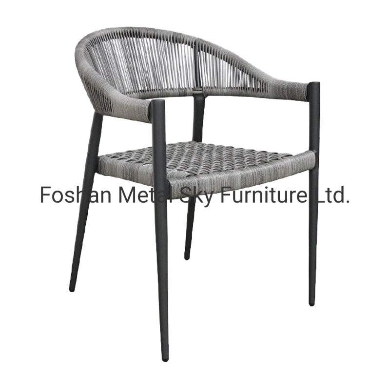 Outdoor Hotel Restaurant Aluminium Rattan Wicker Rope Garden Beach Chair