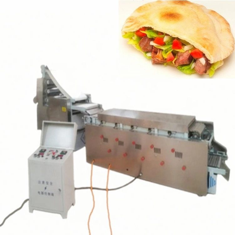 Sv-209 Máquina de hacer pan de pita crujientes de panadería Maker Línea de producción comercial