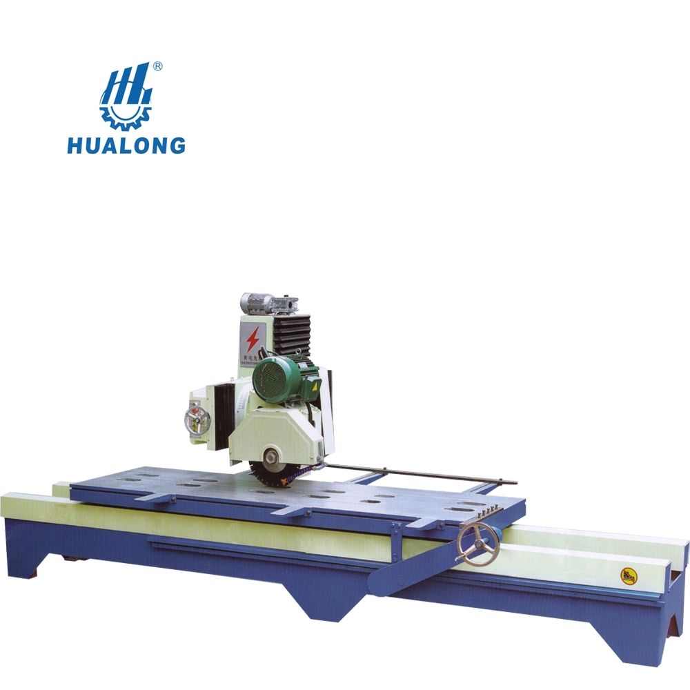 Hualong Stone Machinery Hsq-2800 Manual Granite Marble Slab Edge Cutting Machine Granite Marble Quartz 45degree Tilting Cutting