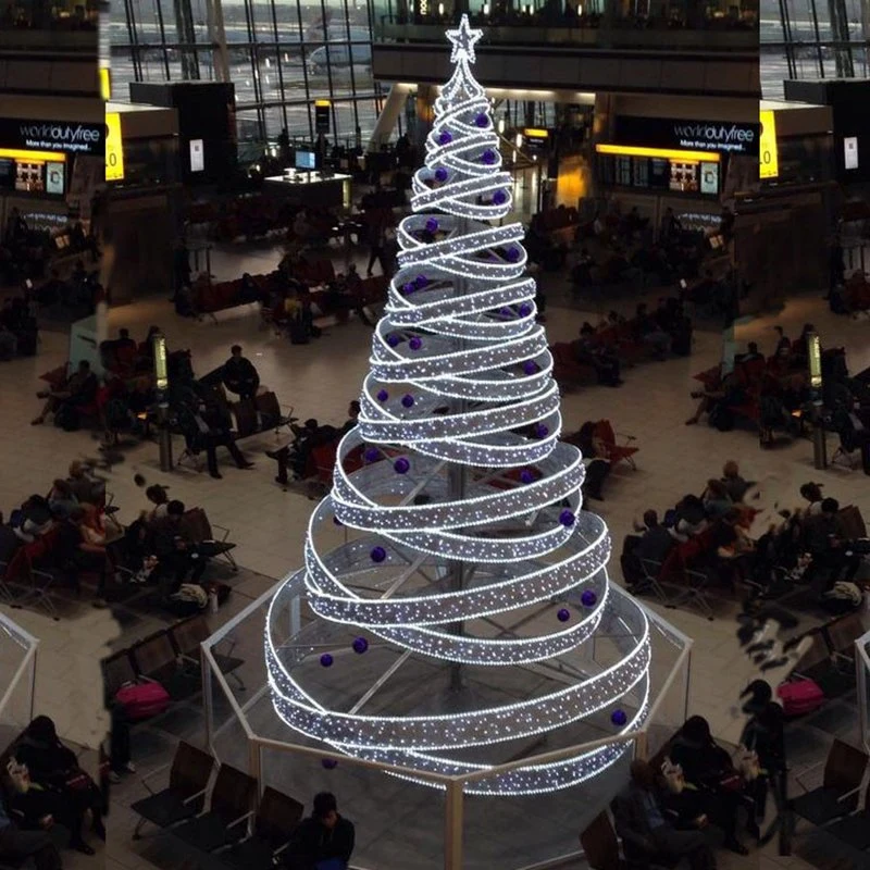 Shopping Mall Decoration Big 3D Christmas Tree LED Motif Light