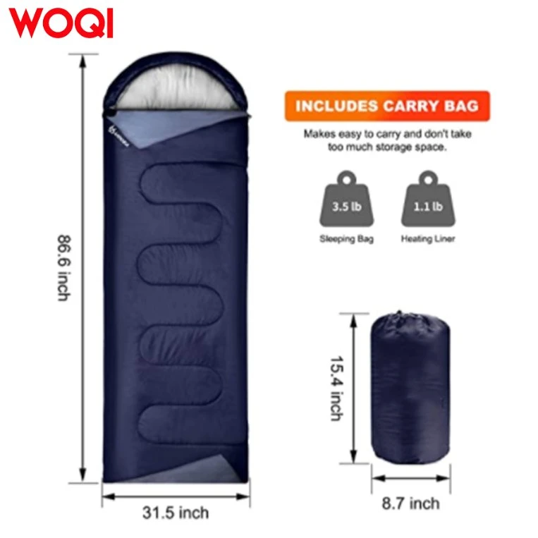 Woqi Outdoor Winter Travel Fashion Walking Waterproof Sleeping Bag