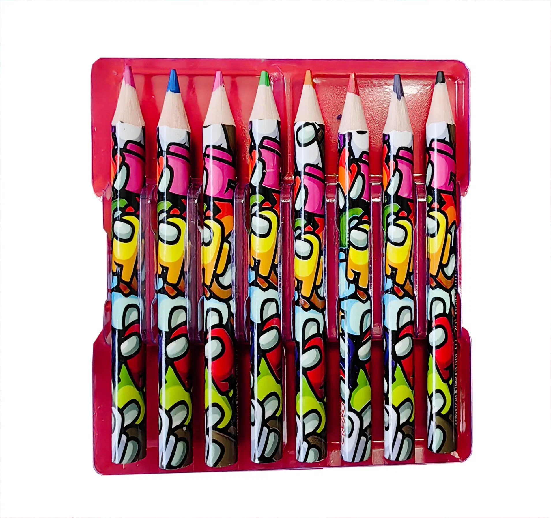 33 PCS Customized Designs Deluxe Special Shape Children Painting and Drawing with Color Pencils, Oil Pastels Stationery Set