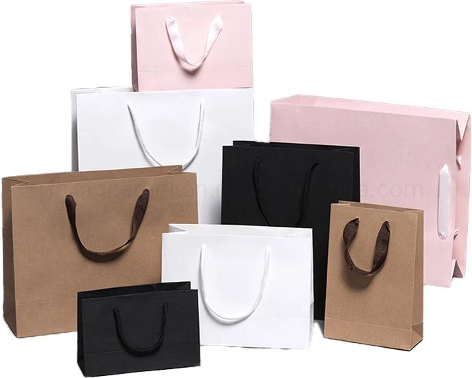 High End Simple Brand Shopping Printing Paper Bag Carrier Bag for Clothing