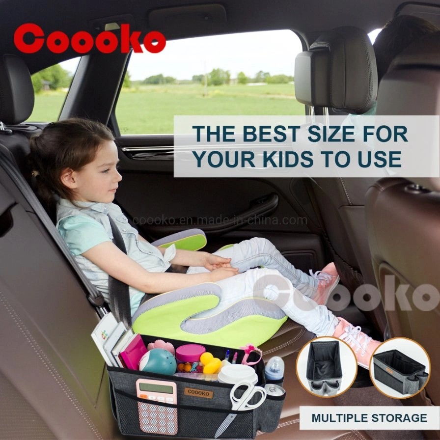 Collapsible Small Car Seat Storage Organizer for Console Front or Back