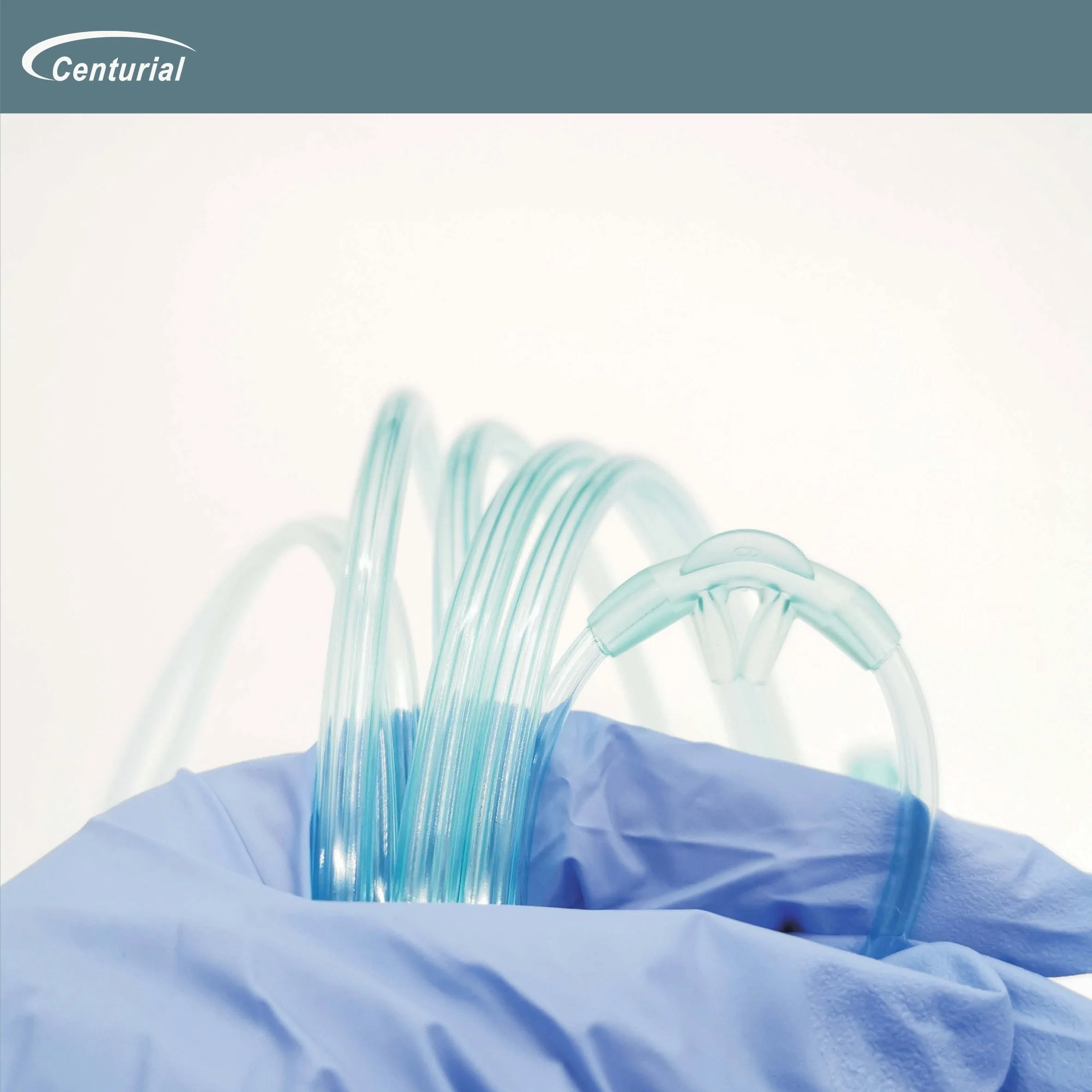 Medical PVC O2 and CO2 Sampling Nasal Cannula with Nasal Prongs