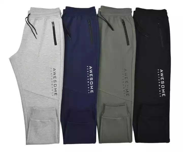 Custom Mens Joggers Pants with Side Pockets High Quality Cotton Sweat Pants Print Logo Customized Track Jogging Pants