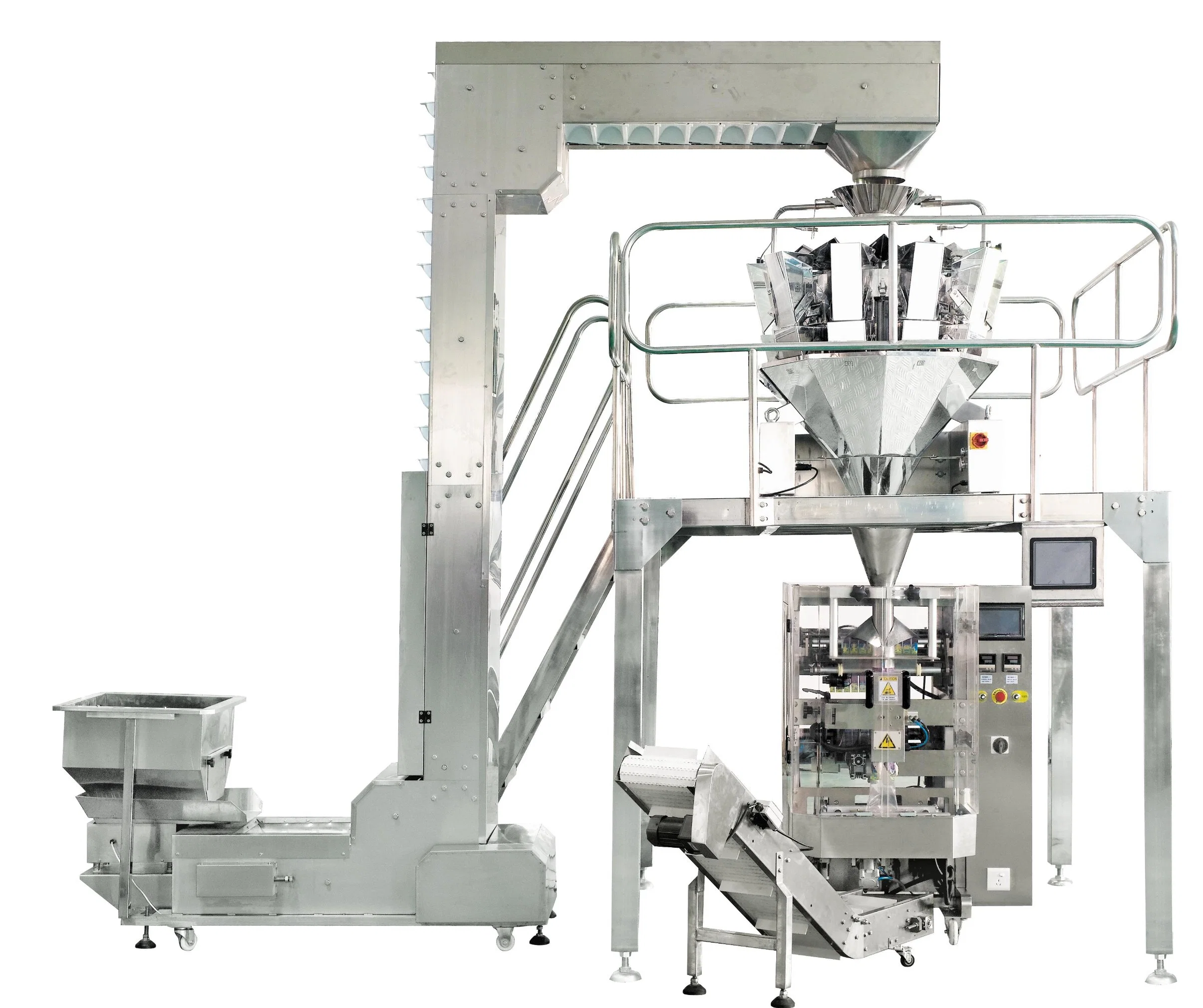 Multihead Weigher Linear Automatic Multi Head Weighing Packing Machine for Candy Peanut Green Bean Pistachio Brown Sugar Cake