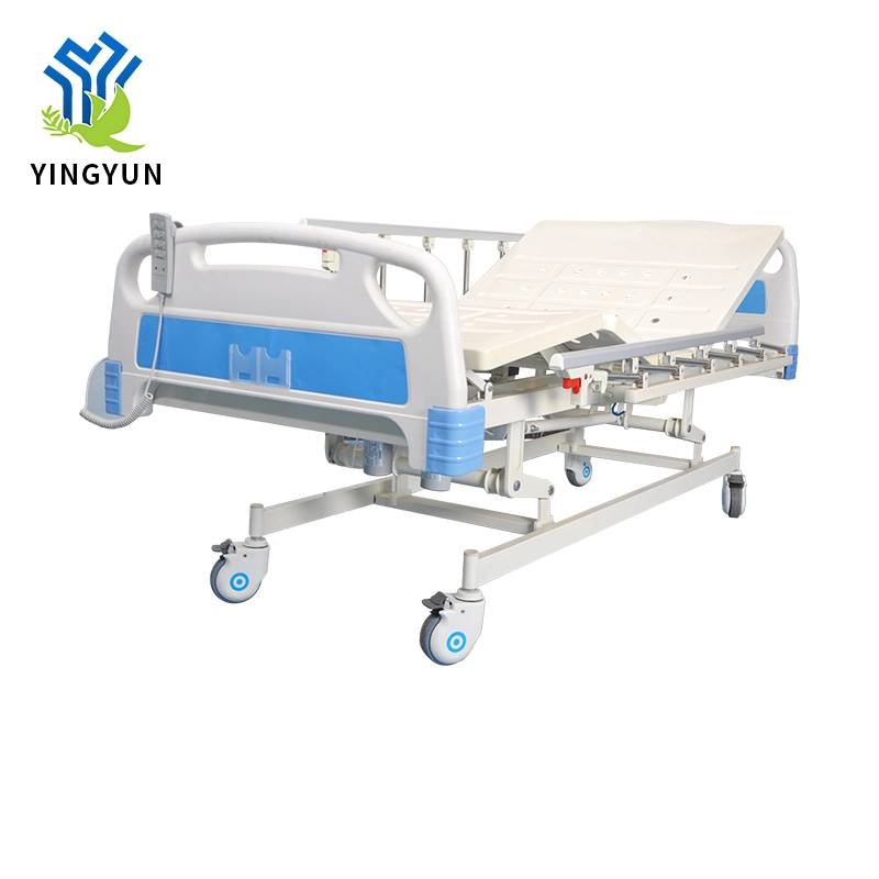 Solid Steel Guardrail Electric Hospital Medical Nursing Bed for Patient