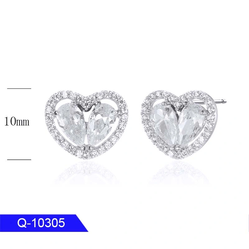 New Design 925 Sterling Silver Fashion Jewelry Zircon Stud Earrings for Children