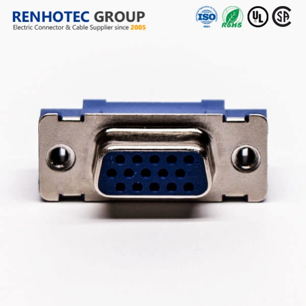 VGA 15 Pin Female Connector for PCB Mount