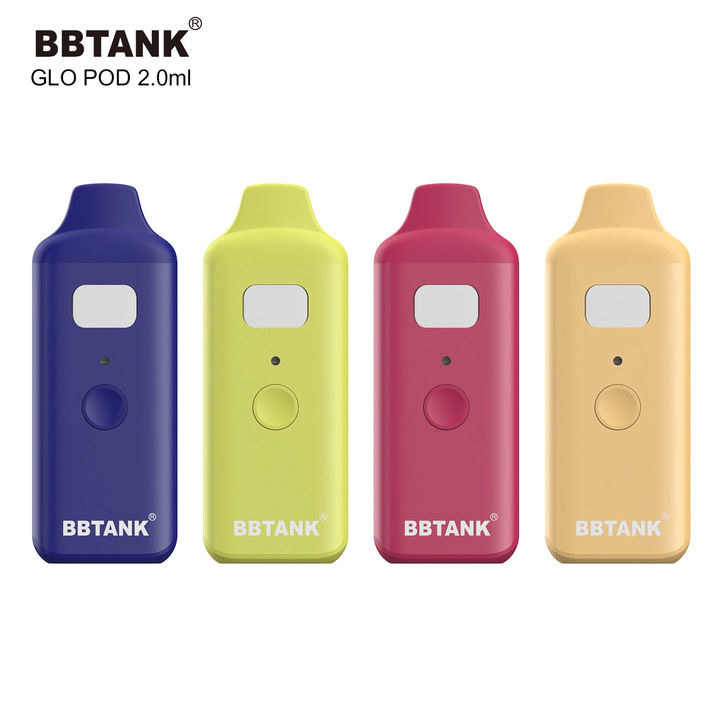 Bbtank Glo Custom Color 2ml résine directe Posless Vape jetable Stylo vide