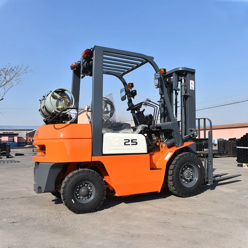 EPA/CE Approved Original Japan Engine Jungheinrich/Mitsubishi/Komatsu LPG/Gas/Gasoline Powered China 2.5 Ton Forklift Truck