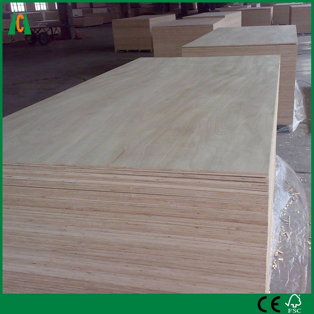 12mm15mm16mm18mm Hot Sale Birch/Bingtango/Okume/ Poplar Faced Plywood