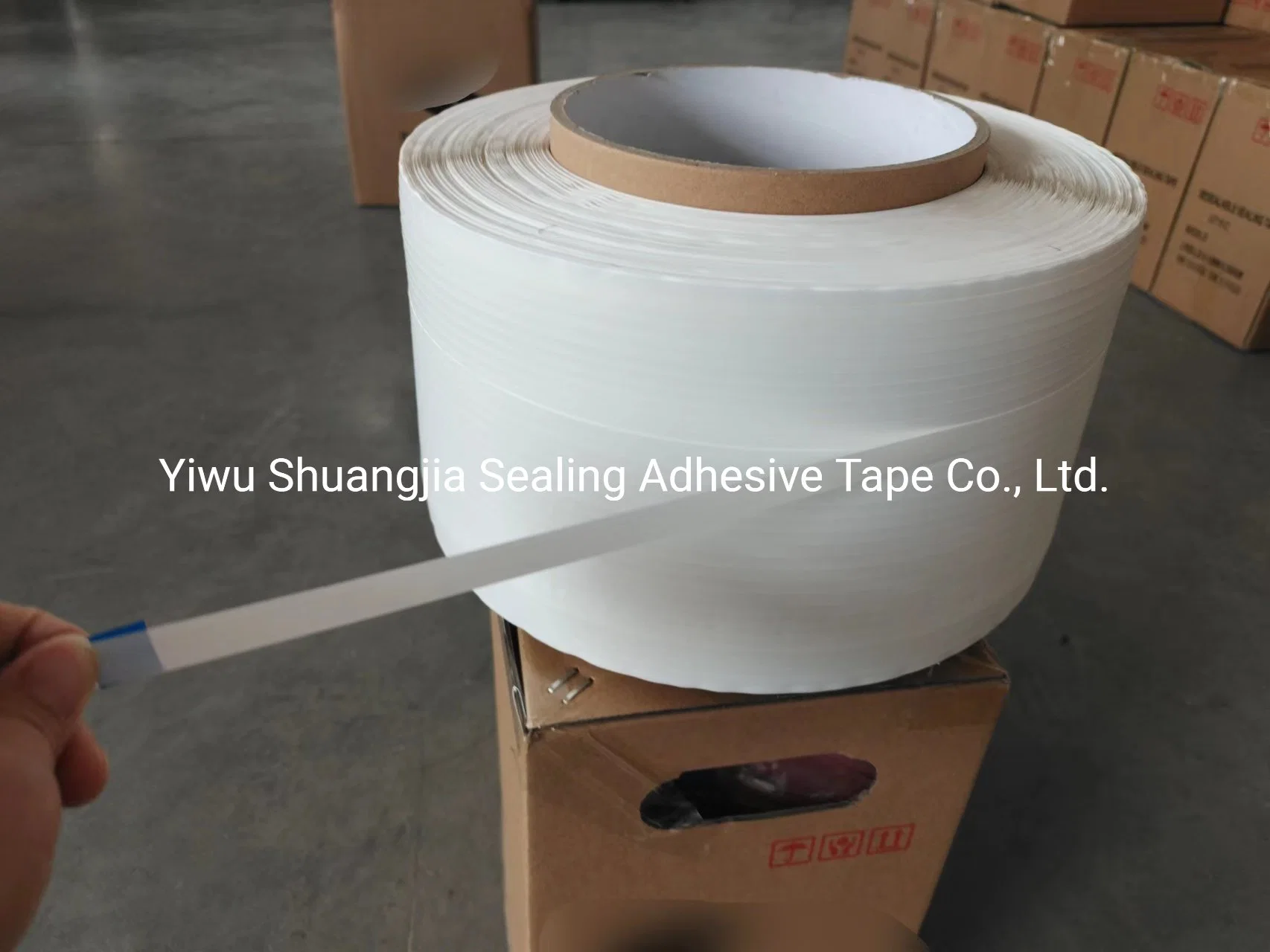 12mm Double Sided Adhesive High Tack Transfer Tape (PET Carrier) , Express Mailer Bag Sealing Tape
