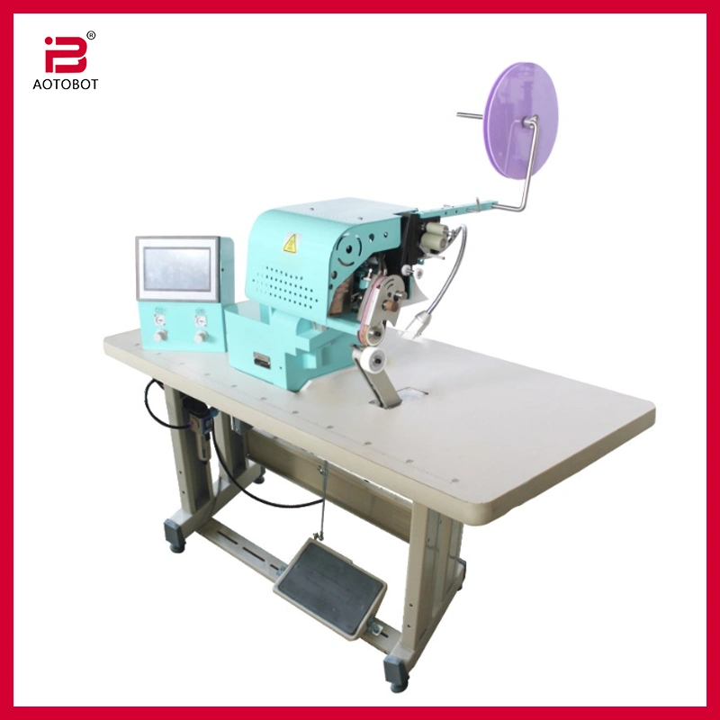 Roller Style Edge Fold-Over Seamless Hemming Strip Machine for Sports Wear