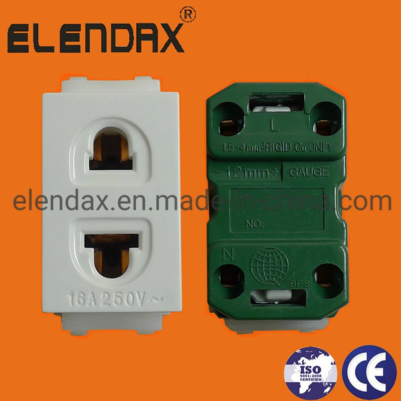 10A 250V Mechanism W/ Shutter 2-Pin Universal Socket (Af6009)