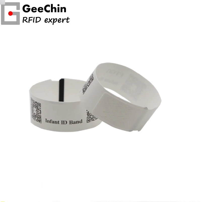 Thermal Transfer Printing Hospital Disposable Identification Medical Wristbands for Adult/Baby