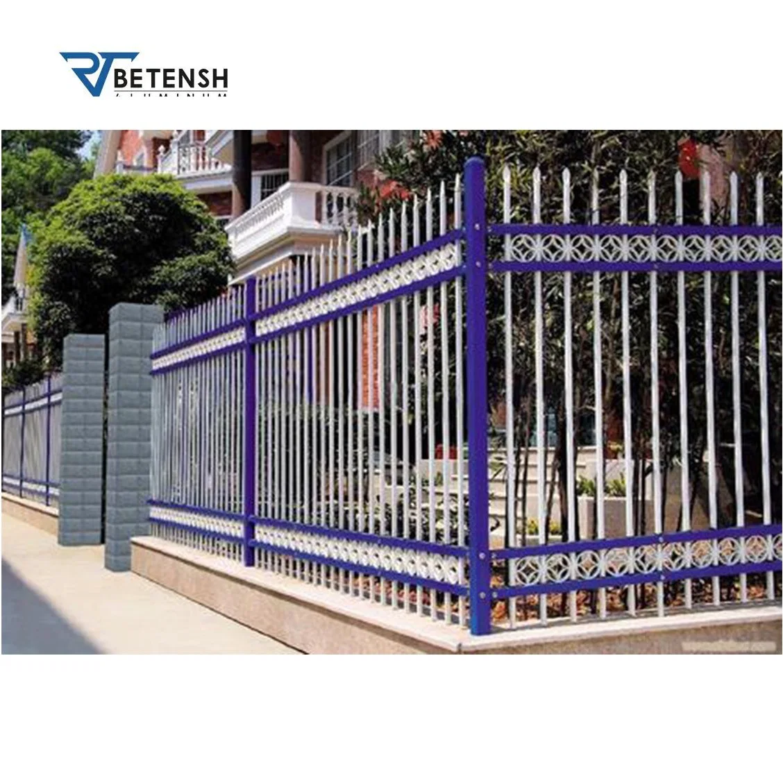 Easy Assembled DIY Garden Metal Aluminum Horizontal Privacy Garden Fence Panels