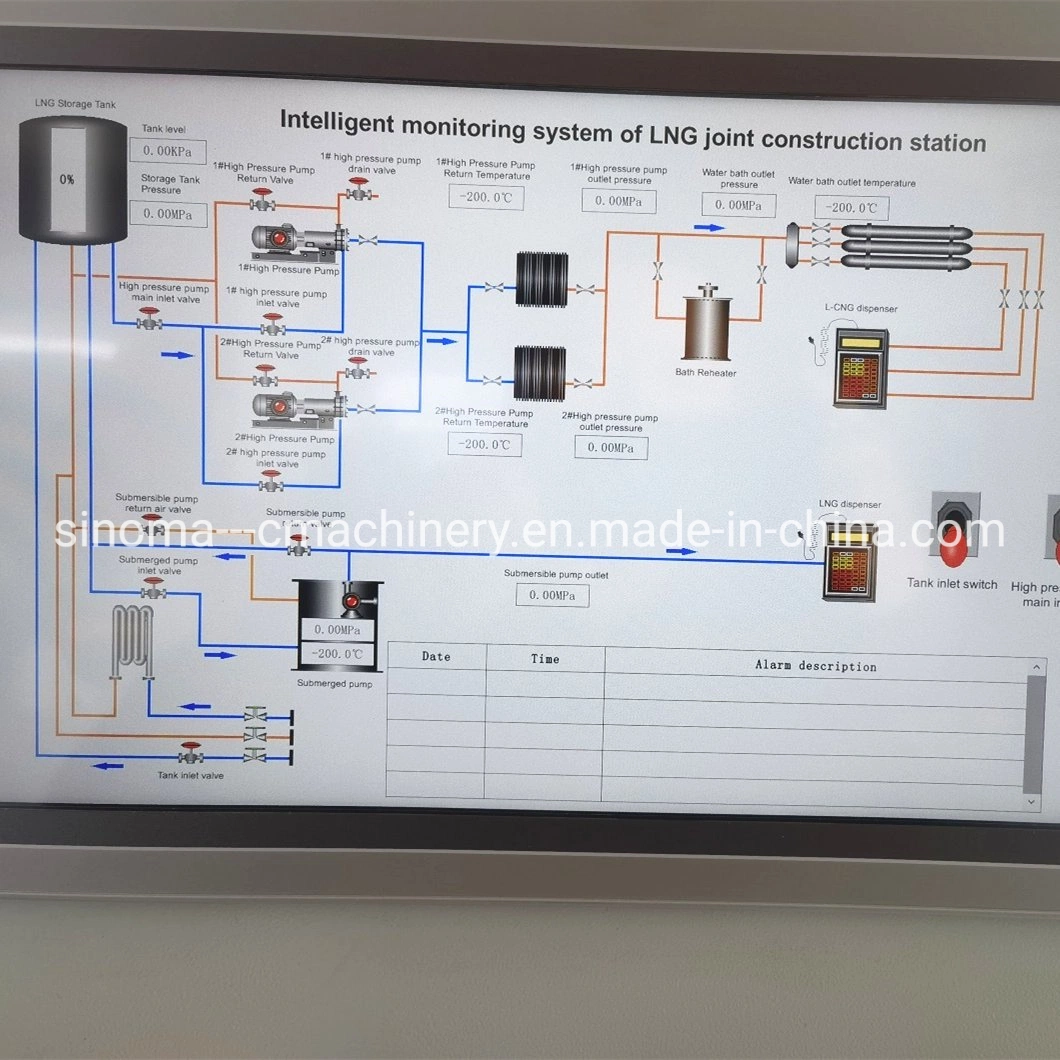 محطة مضخة التبخير لمحطة مضخة التبخير للغاز الطبيعي المسال محطات تعبئة الغاز الطبيعي المسال (LNG) من السفن