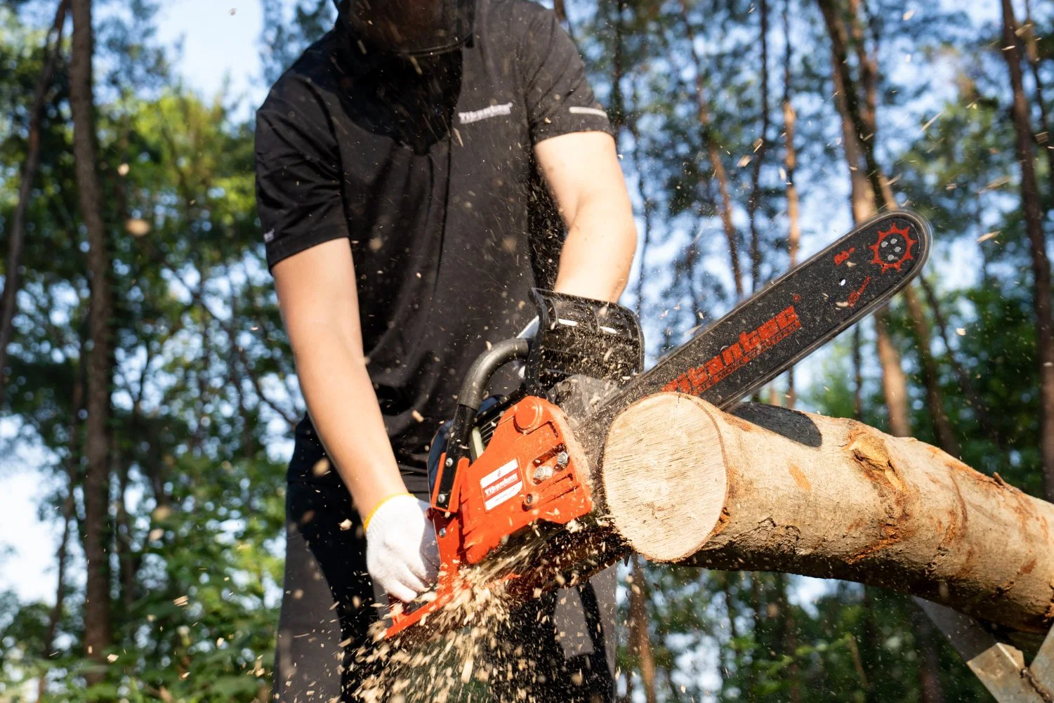 40.2cc Chain Saw with Stratified Scavenging Structure