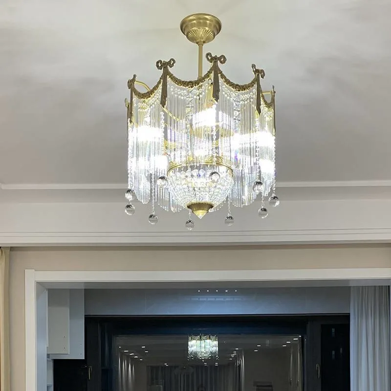 Modern Lustre K9 Clear crystal LED Light Chandelier Pendant Lamp for Church Decoration Home Decor