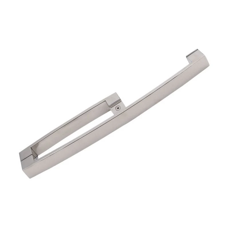 Luxury Modern Adjustable Silver Stainless Steel Brass Bathroom Sliding Square Shower Door Handle