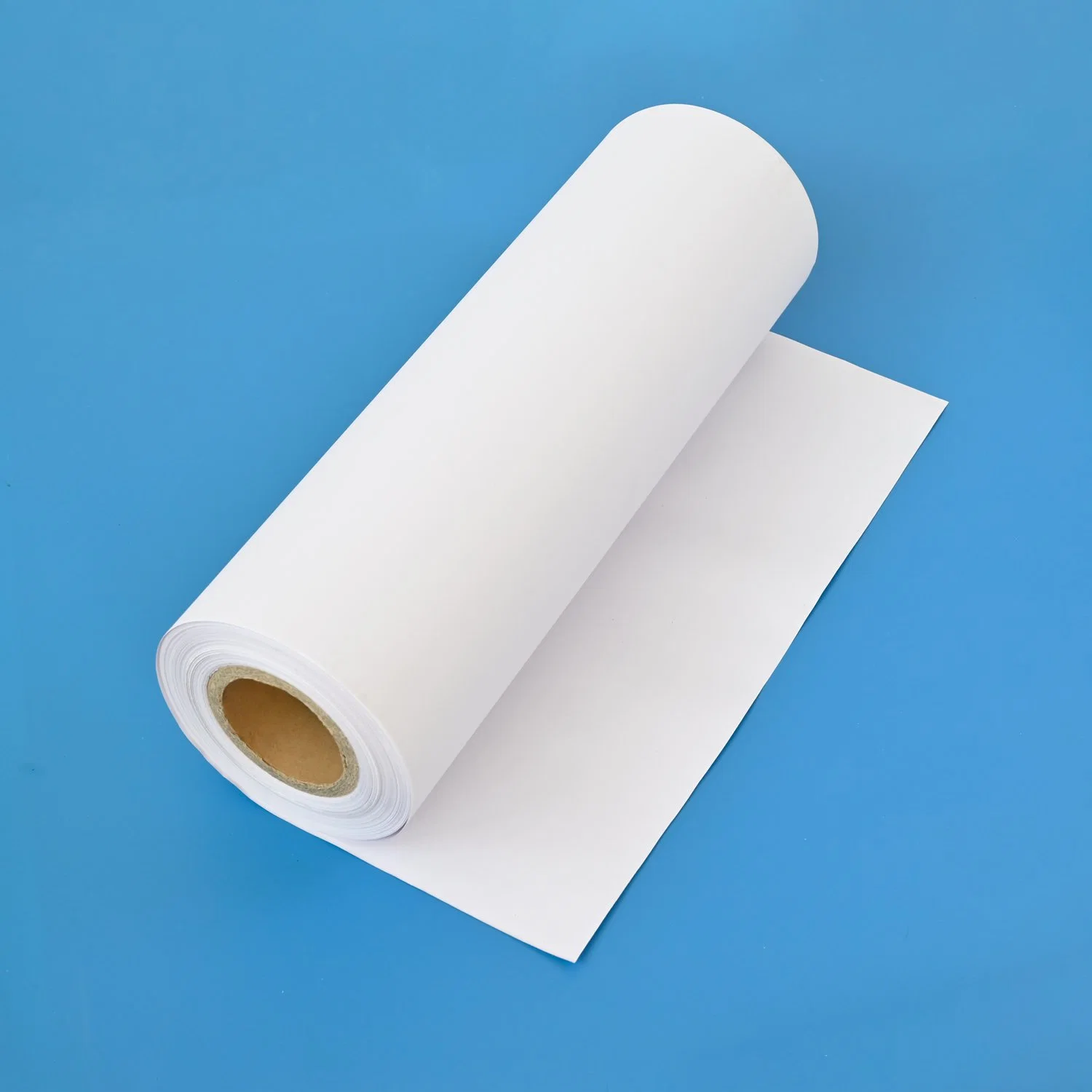 Papel de lançamento Kraft branco revestido a PE para autocolantes