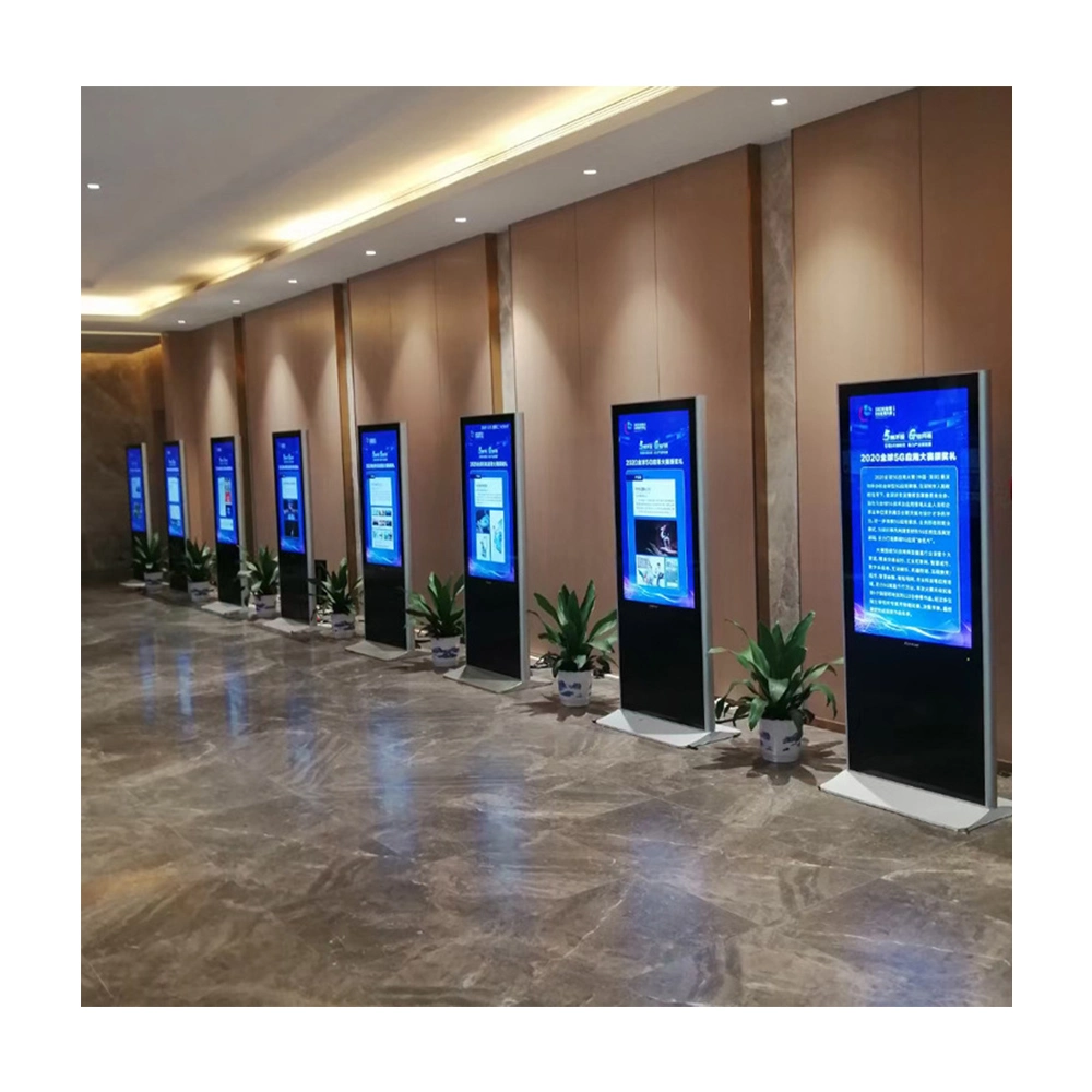 Interactive Touch Screen Vertical Floor Standing LCD Digital Signage Display