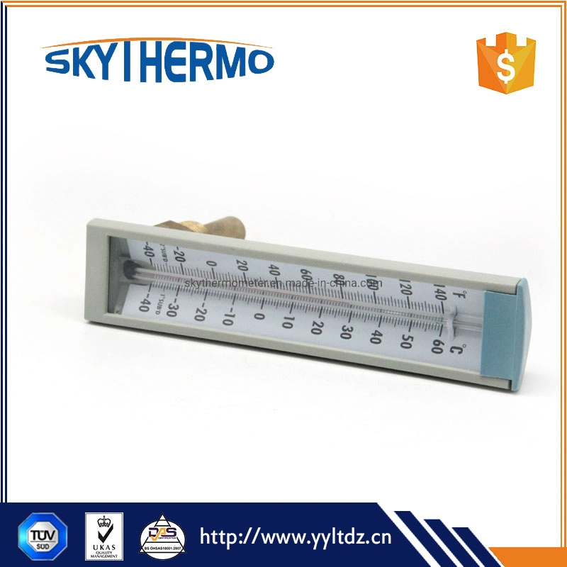 V Shaped Glass Thermometer Angle 90