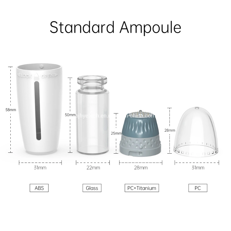 Rouleau de professionnel de médecin 24/64 Hydra Hydra rouleau micro aiguilles Microneedle Derma Soin du visage du rouleau de la croissance des cheveux avec la CE RoHS