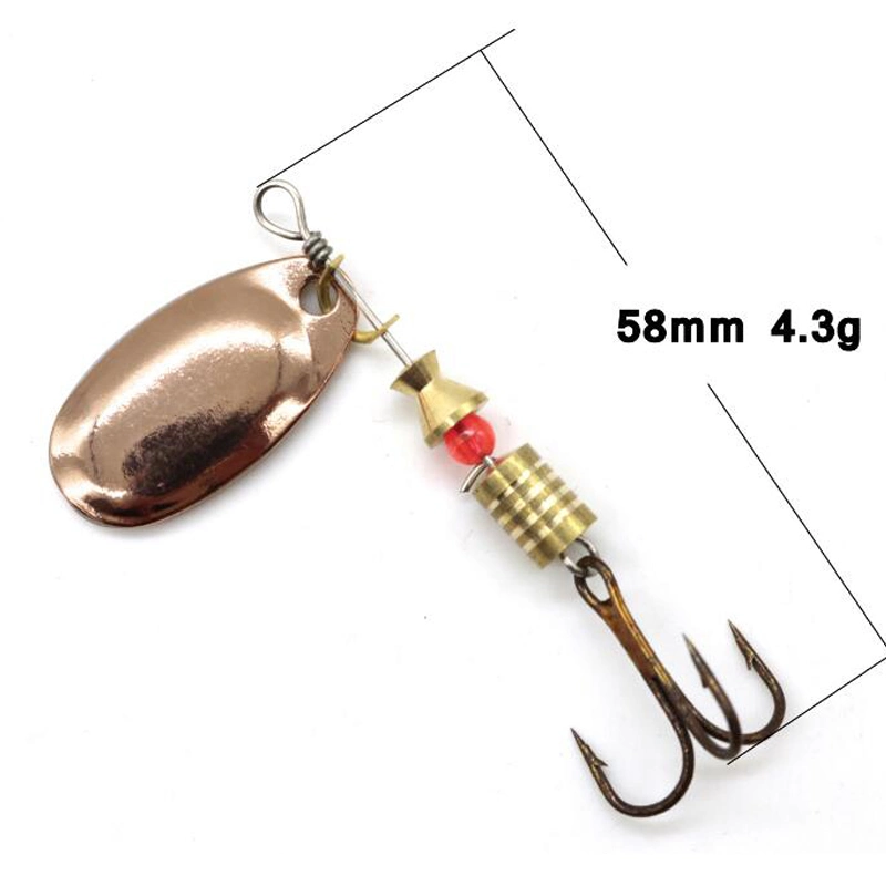 Mini Bait Treble Feather Hook Trout Fishing Combo Spinning & Spoon Set