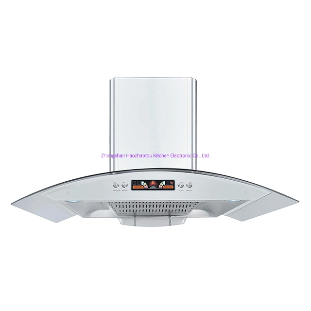 O Chimney montado na parede de vidro Nexstyle Cozinha cobre Ventilador Exaustores