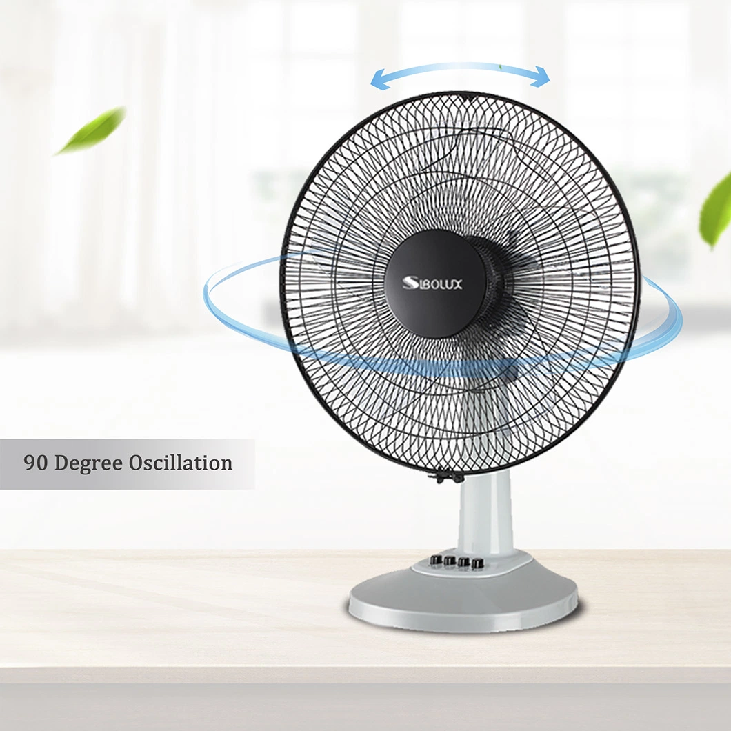 Ventilador de escritorio clásico para el hogar al por mayor para dormitorio Mini ventilador de mesa de 12 pulgadas con certificación CE/CB/RoHS