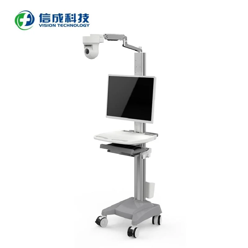 Mobile Equipment Trolley Support Camera Telemedicine Monitoring System in Hospital